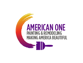 American One Painting & Remodeling  logo design by czars