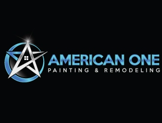 American One Painting & Remodeling  logo design by Upoops