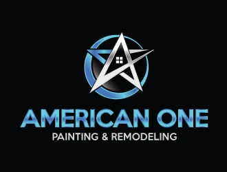 American One Painting & Remodeling  logo design by Upoops