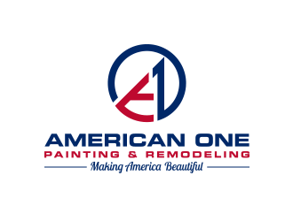 American One Painting & Remodeling  logo design by keylogo
