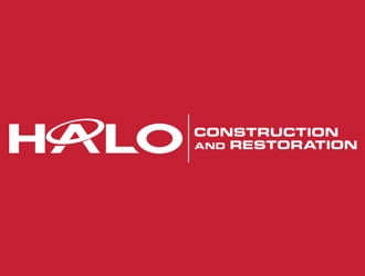Halo Construction and Restoration logo design by Abril