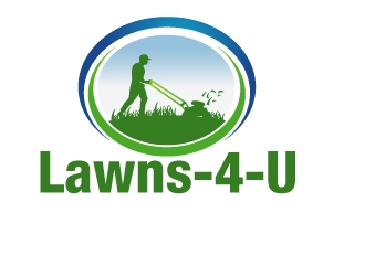 Lawns-4-U logo design by PMG