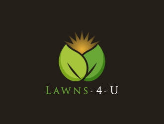 Lawns-4-U logo design by pencilhand