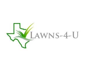 Lawns-4-U logo design by gilkkj