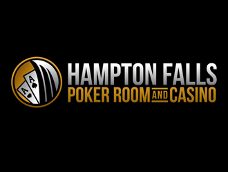 Hampton Falls Poker Room and Casino logo design by megalogos