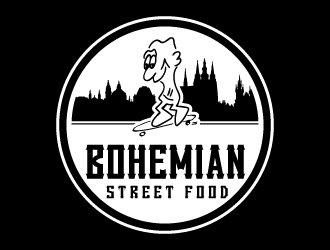 Bohemian street food logo design by jaize
