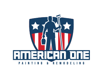 American One Painting & Remodeling  logo design by IanGAB