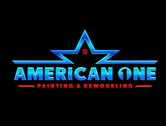 American One Painting & Remodeling  logo design by Ultimatum