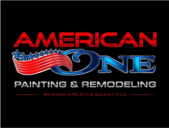 American One Painting & Remodeling  logo design by mmyousuf