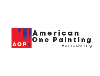 American One Painting & Remodeling  logo design by heba