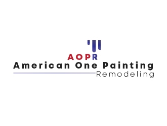 American One Painting & Remodeling  logo design by heba