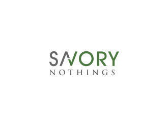 Savory Nothings logo design by bricton