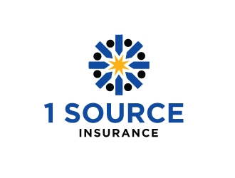 1 Source Insurance logo design by Foxcody