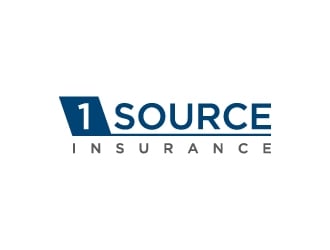 1 Source Insurance logo design by Janee