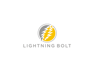 lightning bolt logo design by checx