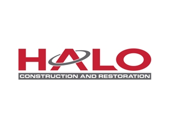 Halo Construction and Restoration logo design by Abril
