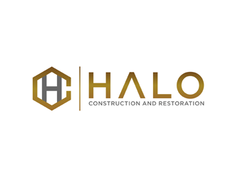 Halo Construction and Restoration logo design by bomie