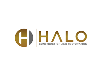 Halo Construction and Restoration logo design by bomie