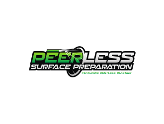 Peerless Surface Preparation and Dustless Blasting logo design by Zeratu
