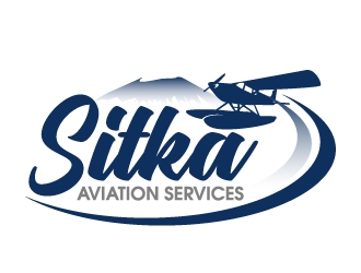Sitka Aviation Services logo design by ElonStark