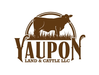 Yaupon Land & Cattle LLC logo design by ElonStark