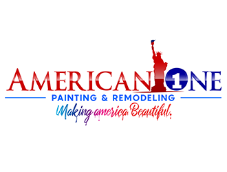 American One Painting & Remodeling  logo design by 3Dlogos