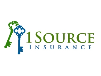 1 Source Insurance logo design by ElonStark