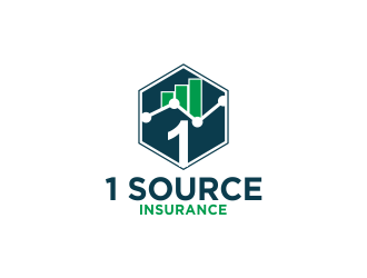1 Source Insurance logo design by Greenlight