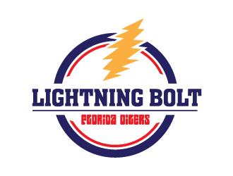 lightning bolt logo design by bluespix