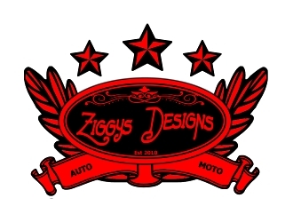 Ziggys Designs logo design by Jezzy