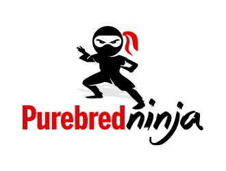 Purebred Ninja logo design by ElonStark