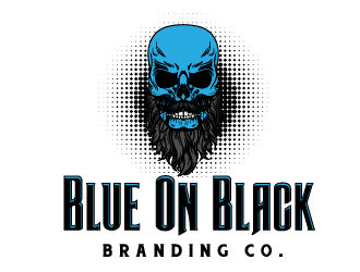 Blue On Black Branding Co. logo design by ARALE