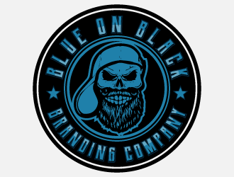 Blue On Black Branding Co. logo design by mirceabaciu