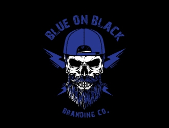 Blue On Black Branding Co. logo design by emberdezign