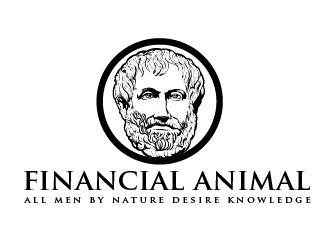 [Name] Financial Animal [Slogan or Tag Line] All men by nature desire knowledge. logo design by shravya
