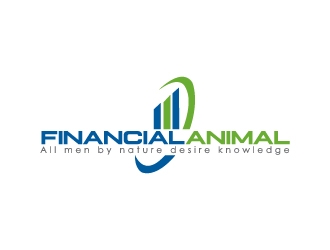 [Name] Financial Animal [Slogan or Tag Line] All men by nature desire knowledge. logo design by fawadyk