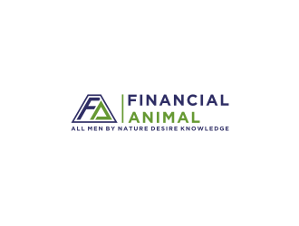 [Name] Financial Animal [Slogan or Tag Line] All men by nature desire knowledge. logo design by bricton