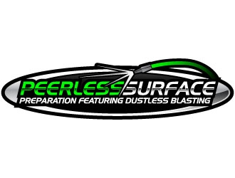 Peerless Surface Preparation and Dustless Blasting logo design by daywalker