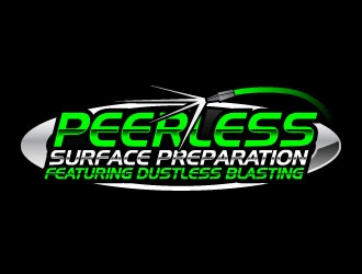Peerless Surface Preparation and Dustless Blasting logo design by daywalker