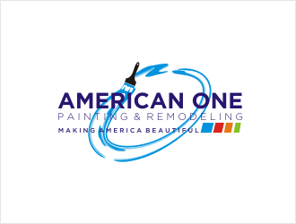 American One Painting & Remodeling  logo design by bunda_shaquilla
