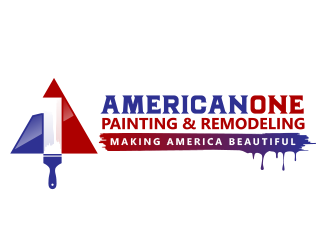 American One Painting & Remodeling  logo design by schiena