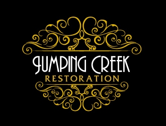 Jumping Creek Restoration logo design by ElonStark