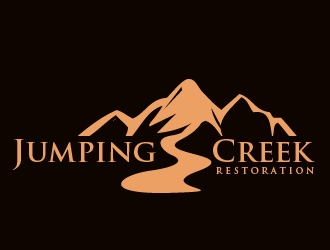 Jumping Creek Restoration logo design by shravya
