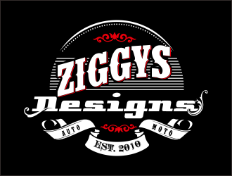 Ziggys Designs logo design by bosbejo