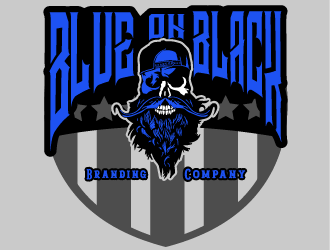 Blue On Black Branding Co. logo design by IanGAB