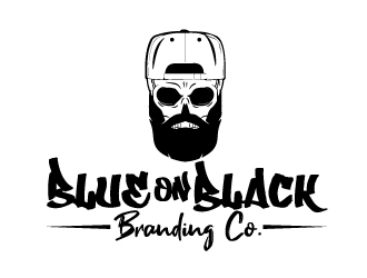 Blue On Black Branding Co. logo design by ElonStark