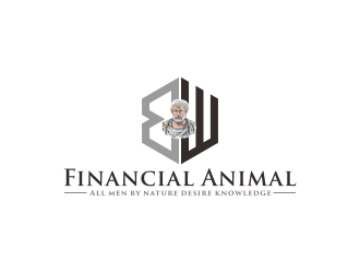 [Name] Financial Animal [Slogan or Tag Line] All men by nature desire knowledge. logo design by Shina