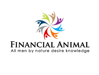 [Name] Financial Animal [Slogan or Tag Line] All men by nature desire knowledge. logo design by Marianne