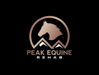 Peak Equine Rehab logo design by Dakon