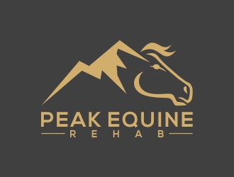 Peak Equine Rehab logo design by rokenrol